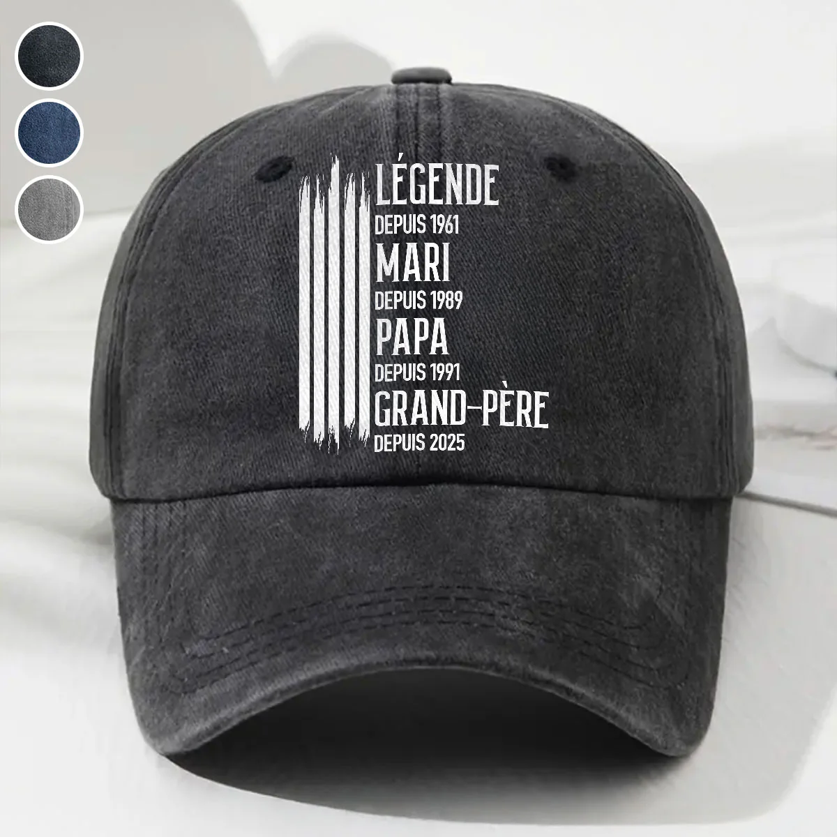 La Légende Originale - Casquette En Denim Vintage Personnalisée