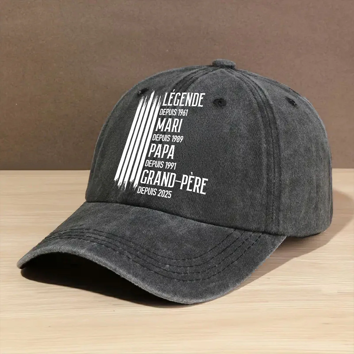 La Légende Originale - Casquette En Denim Vintage Personnalisée - Image 2