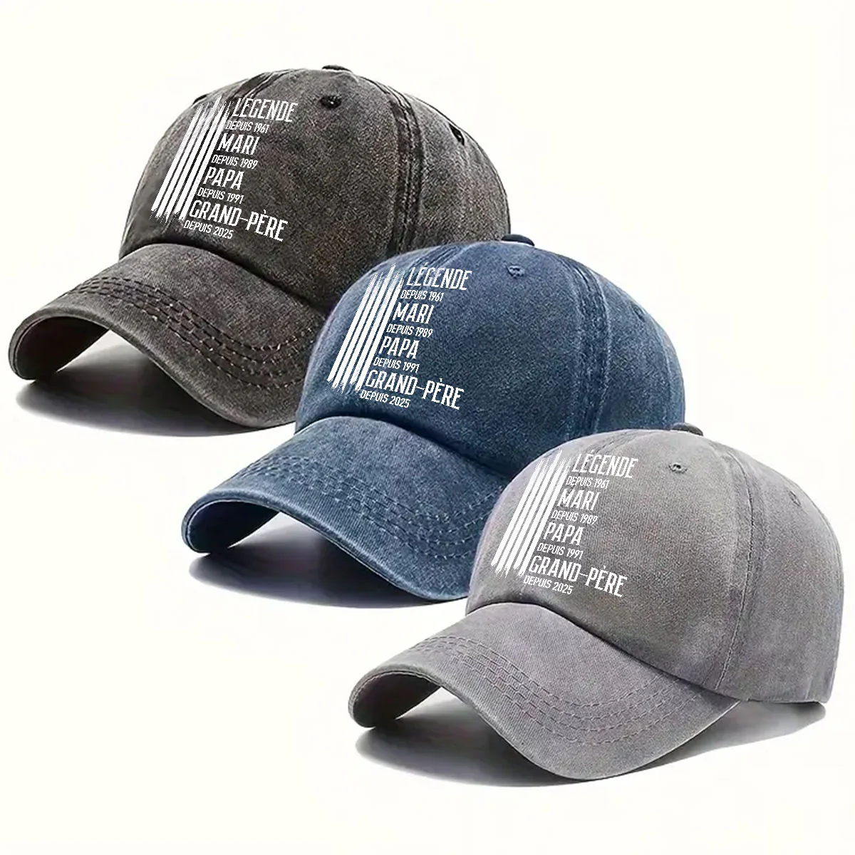 La Légende Originale - Casquette En Denim Vintage Personnalisée - Image 4