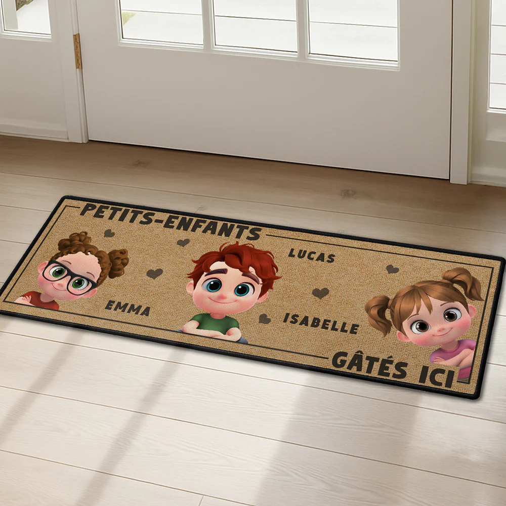 La Vie Est Meilleure Avec Des Petits-enfants – Tapis De Couloir Personnalisé