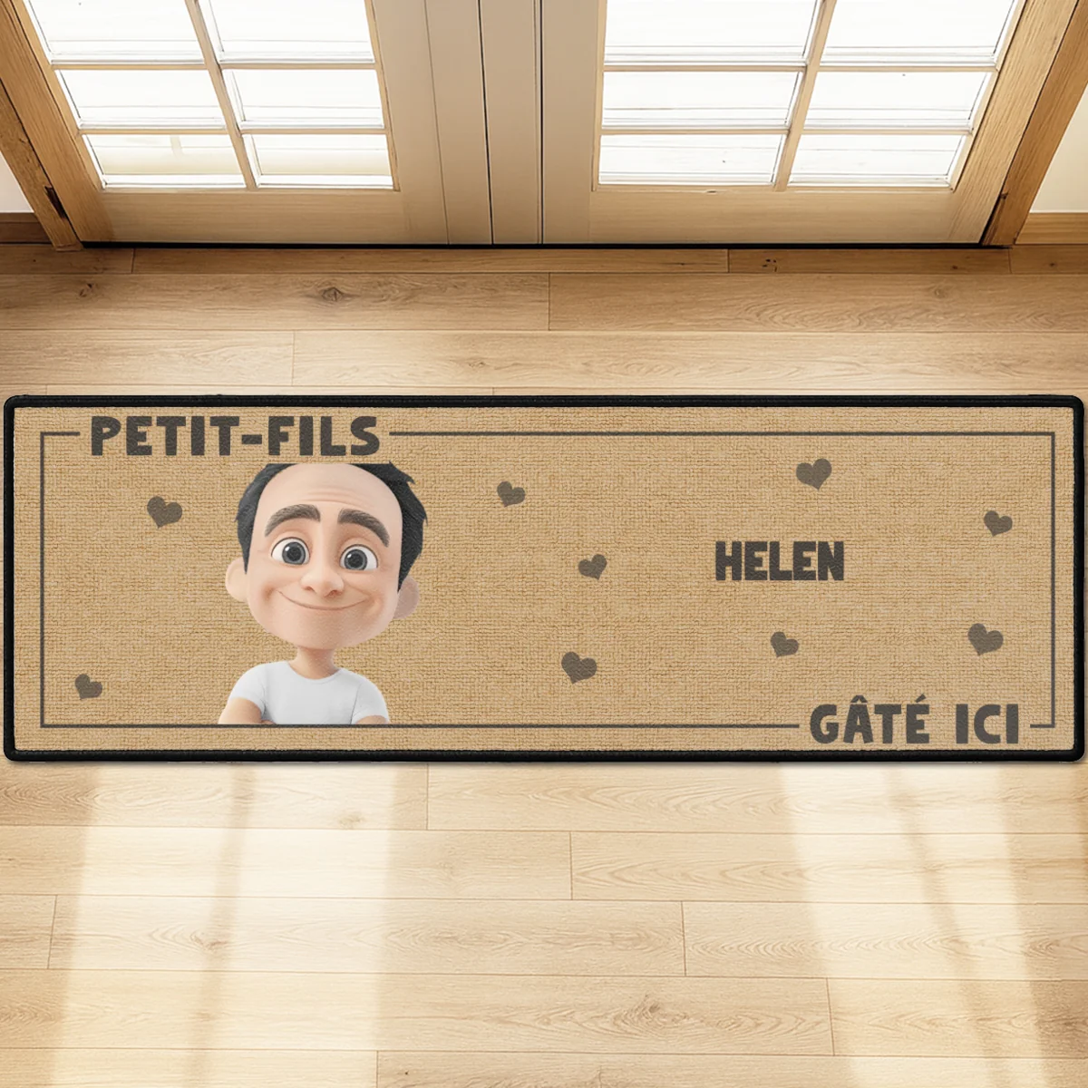 La Vie Est Meilleure Avec Des Petits-enfants – Tapis De Couloir Personnalisé - Image 8