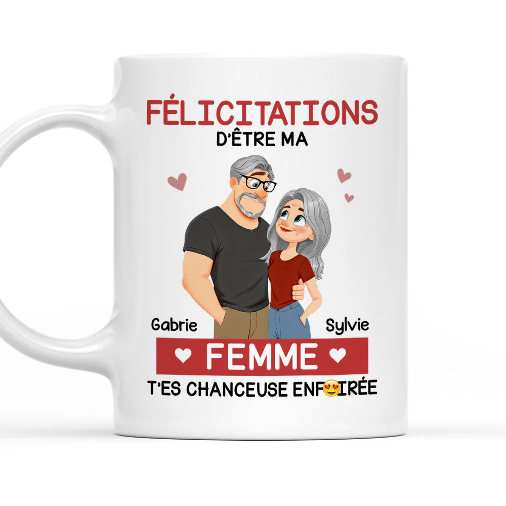L'amour, c'est toi - Mug à café personnalisé