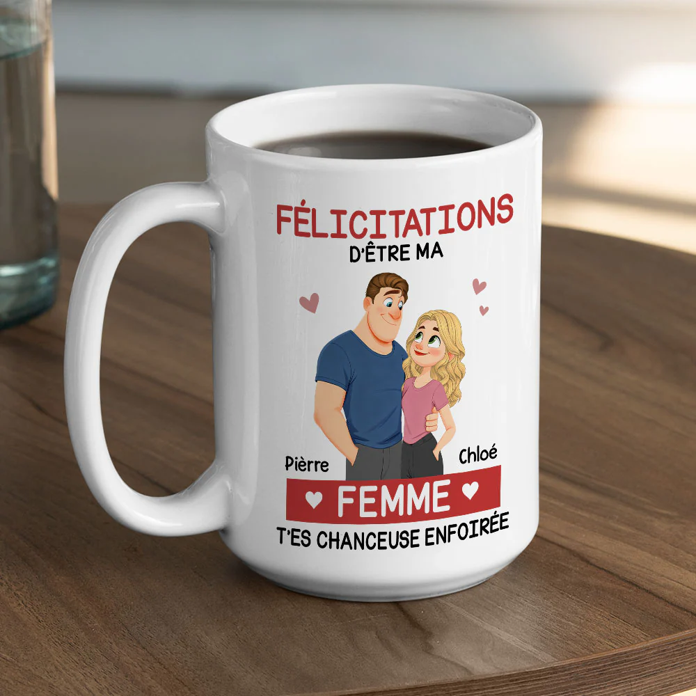 L'amour, c'est toi - Mug à café personnalisé - Image 5