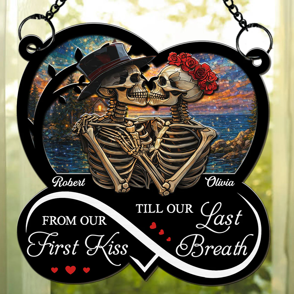 Last To The End - Personalized Custom Suncatcher - Image 2