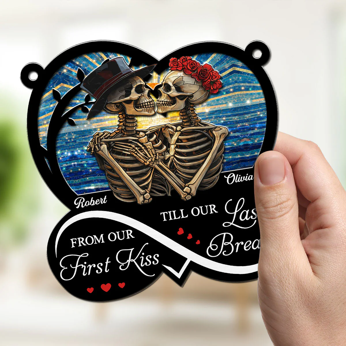 Last To The End - Personalized Custom Suncatcher - Image 4