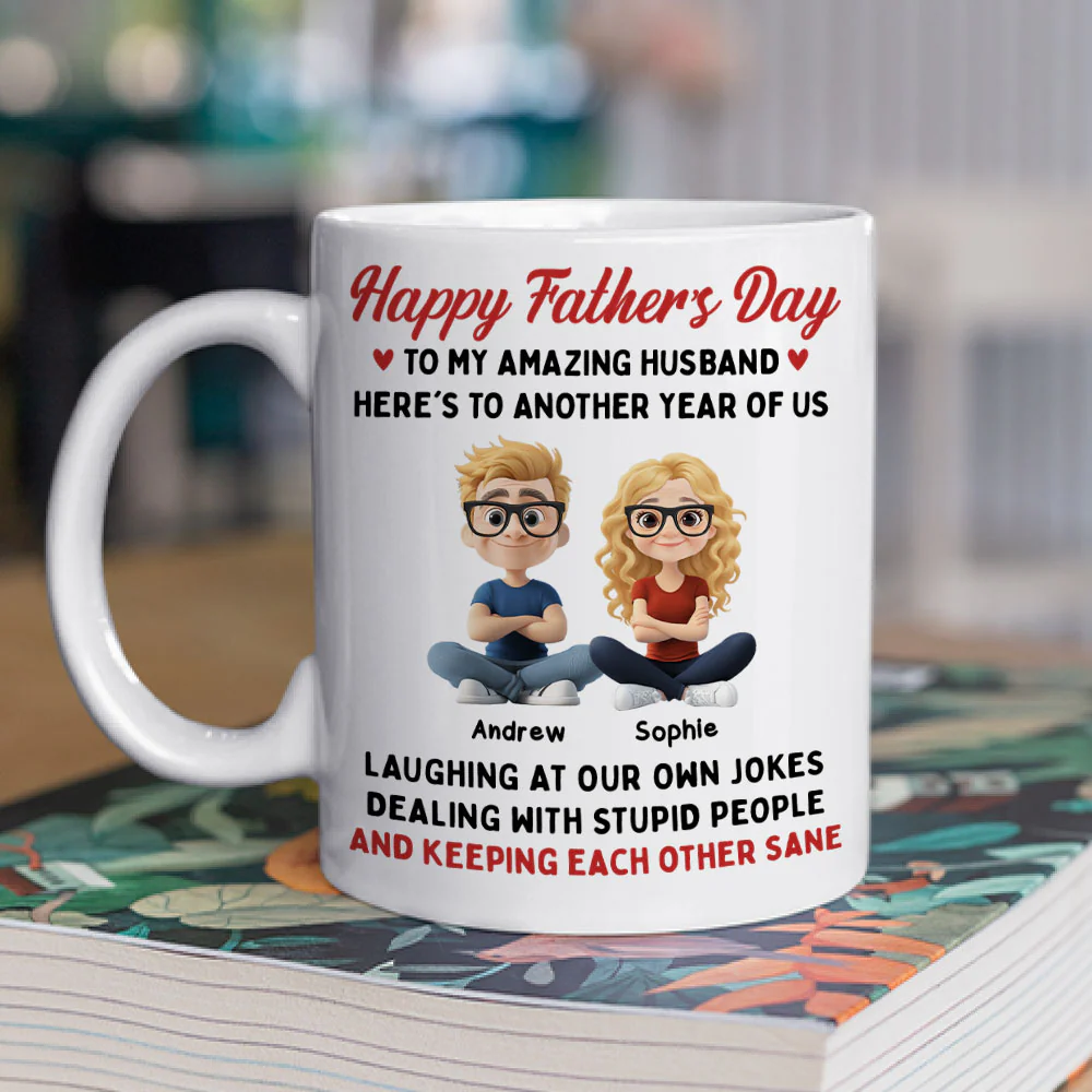Laugh At Our Own Jokes - Personalized Custom Coffee Mug - Image 6