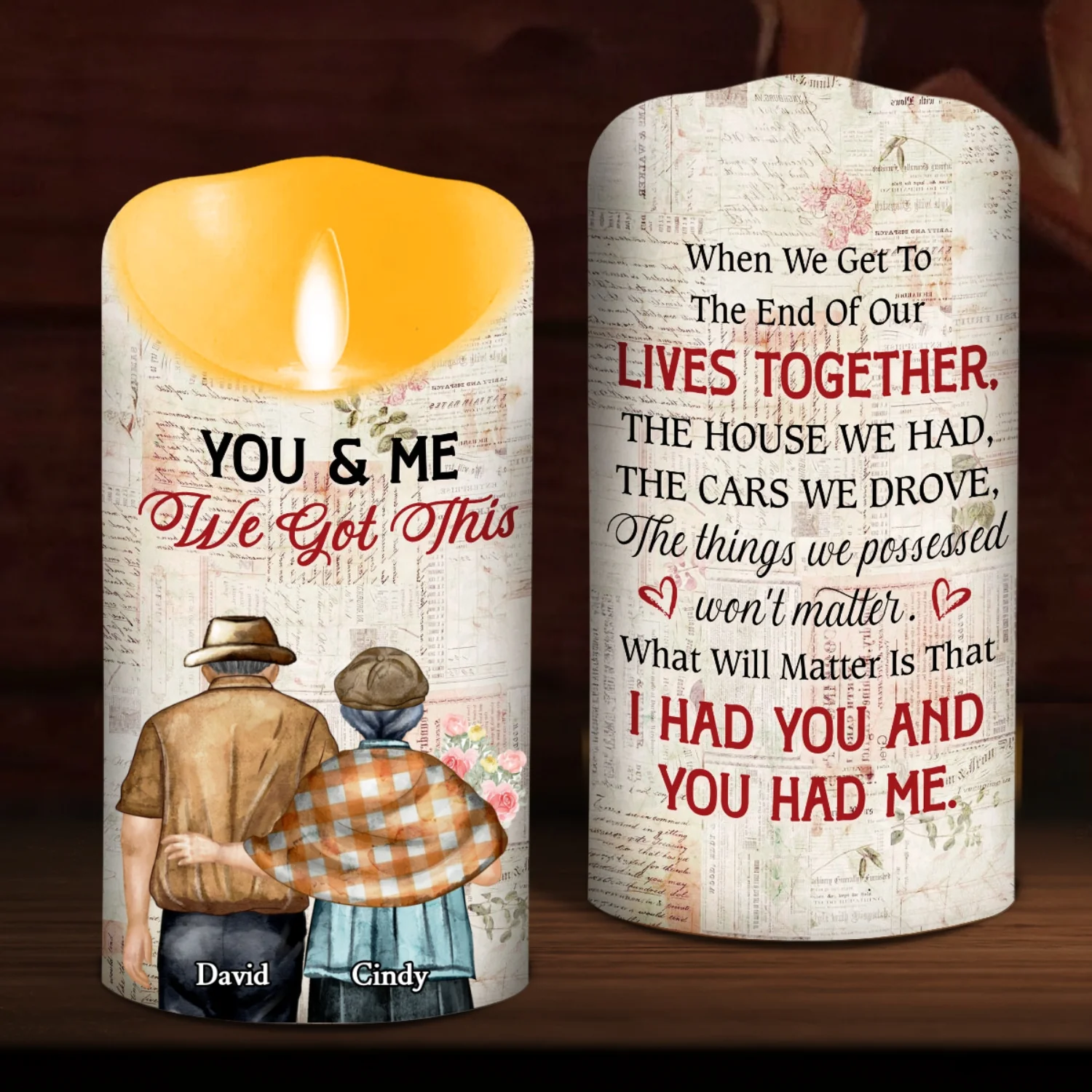Lavender Candle - Personalized Custom LED Candle - Image 7