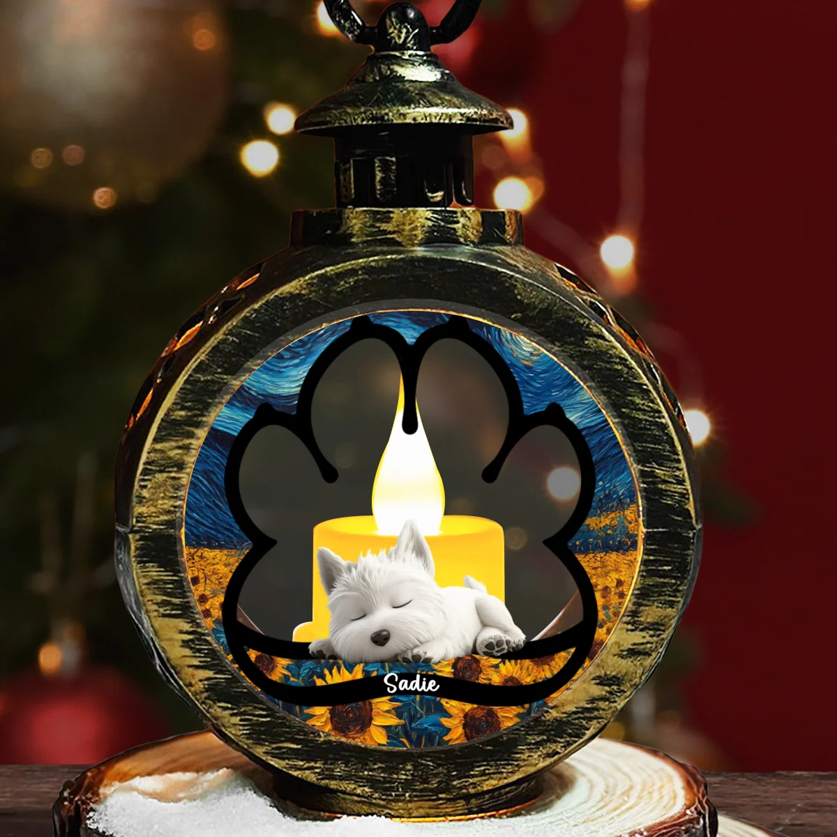 Lay Here With Me - Personalized Custom Christmas Lantern - Image 6