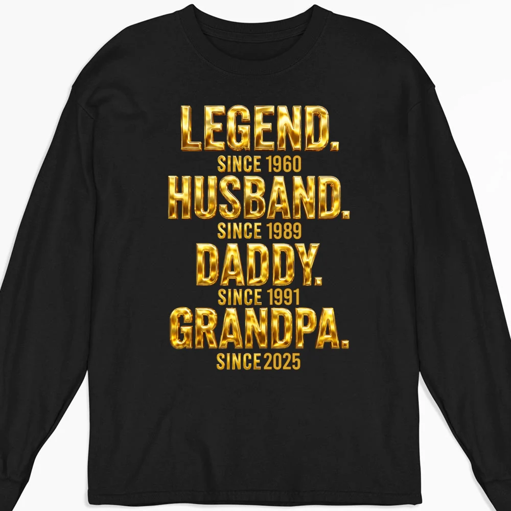 Legend Dad Grandpa - Personalized Custom Shirt - Image 12