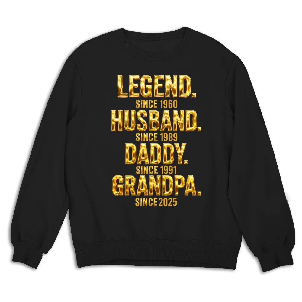 Legend Dad Grandpa - Personalized Custom Shirt - Image 15