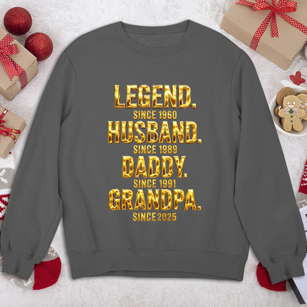 Legend Dad Grandpa - Personalized Custom Shirt - Image 7