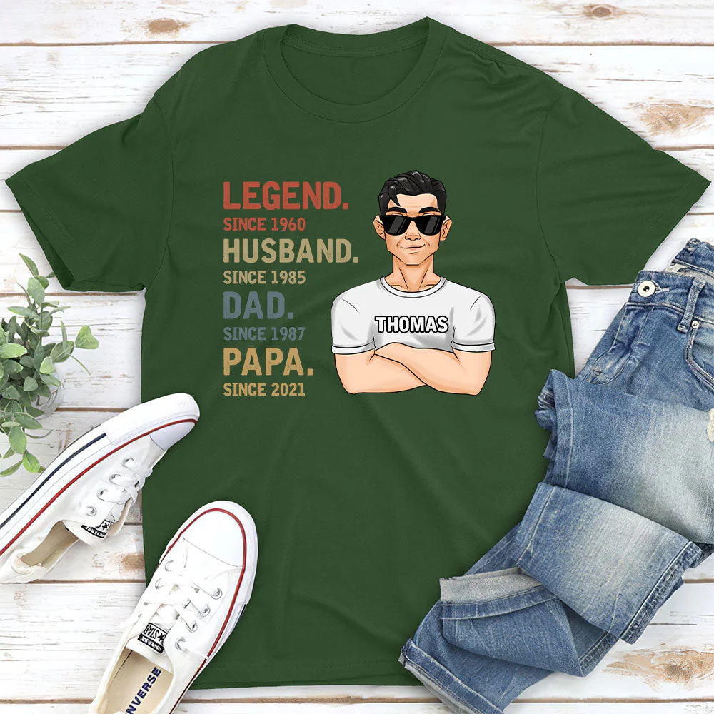 Legend Dad - Personalized Custom Shirt - Image 2