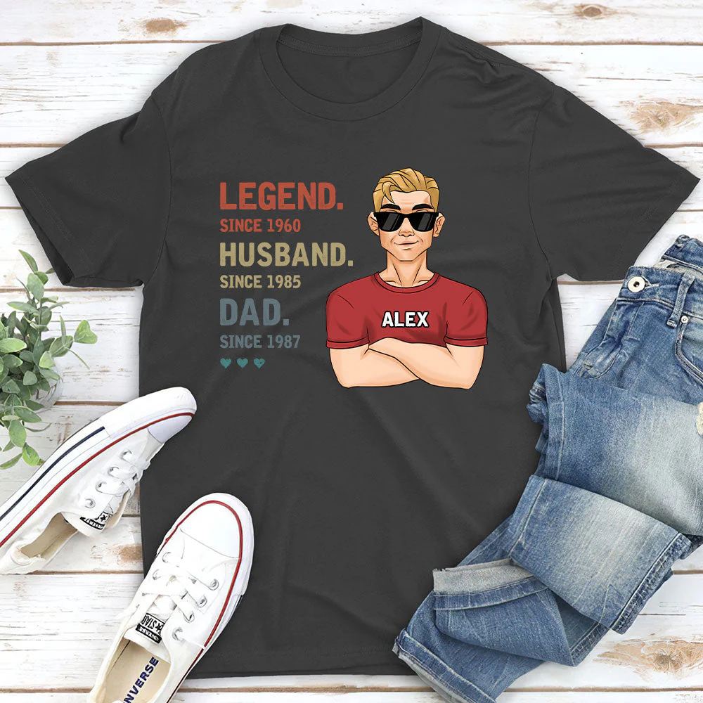 Legend Dad - Personalized Custom Shirt - Image 3
