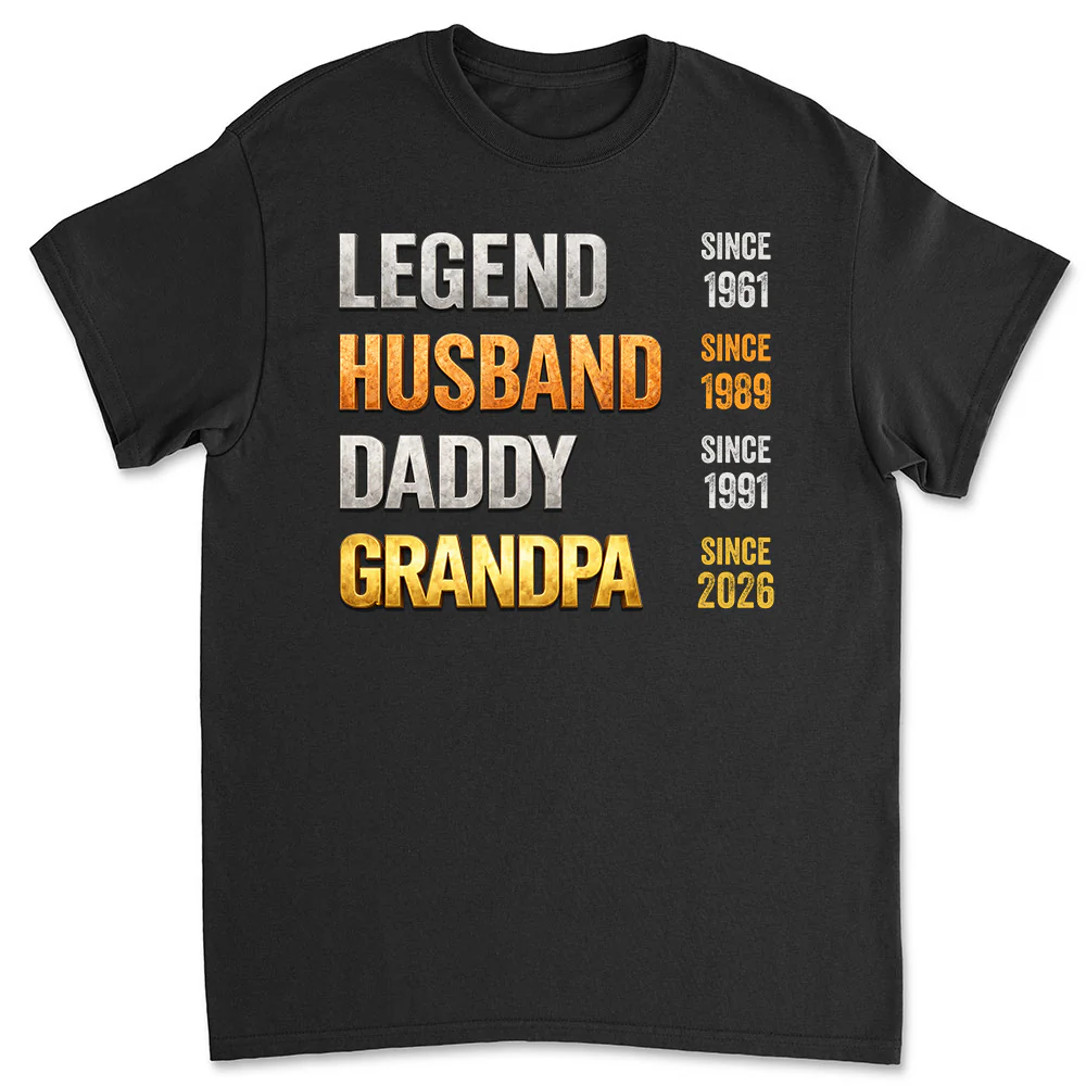 Legendary Dad Metal Retro - Personalized Custom 3D Effect Shirt