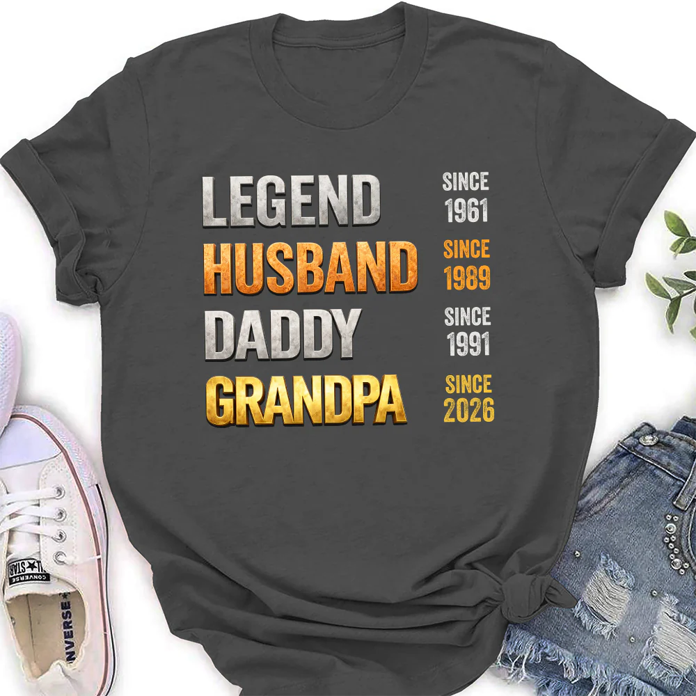 Legendary Dad Metal Retro - Personalized Custom 3D Effect Shirt - Image 12