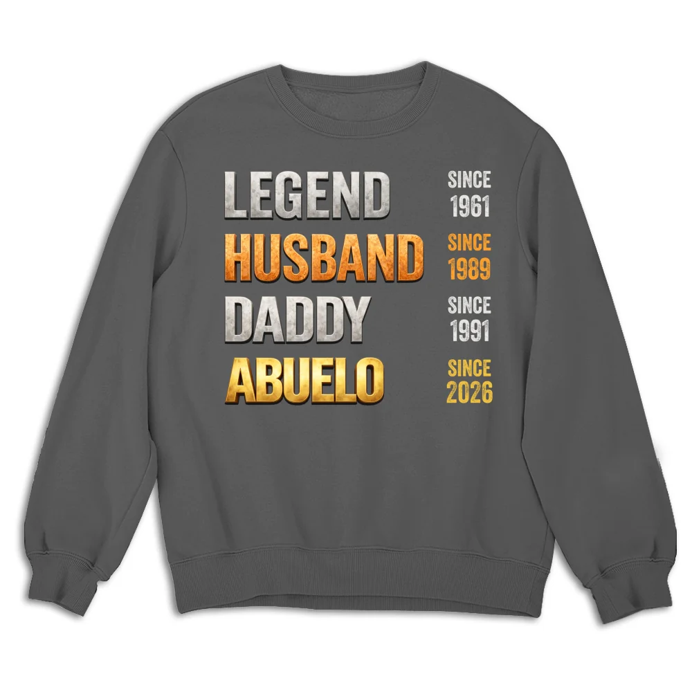 Legendary Dad Metal Retro - Personalized Custom 3D Effect Shirt - Image 21