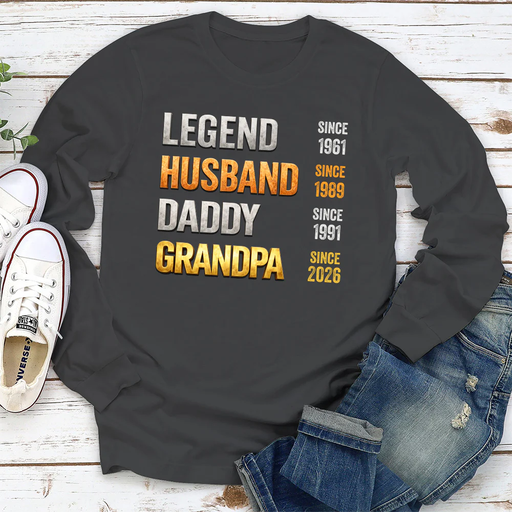 Legendary Dad Metal Retro - Personalized Custom 3D Effect Shirt - Image 6