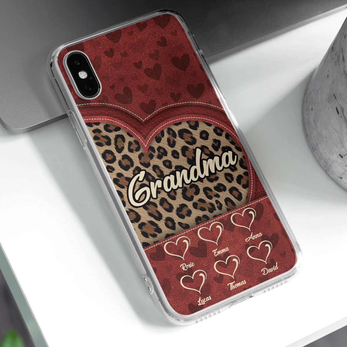 Leopard Heart - Personalized Custom Phone Case - Image 26
