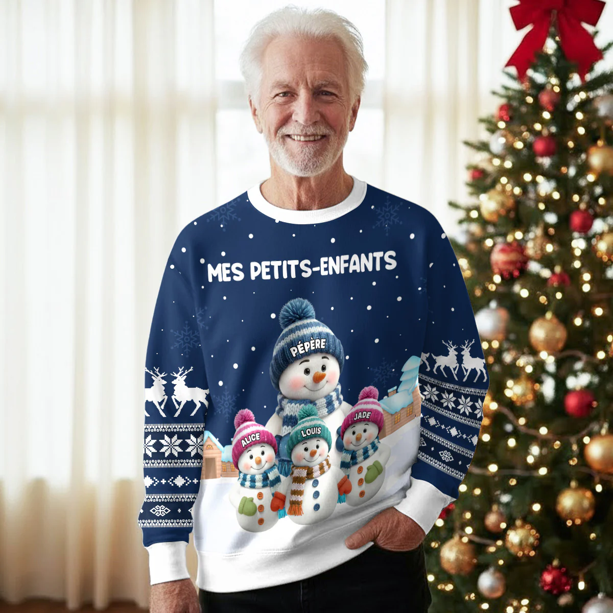 Les Petits-Enfants Tricotent - Sweatshirt Personnalisé Avec Impression Intégrale - Image 4