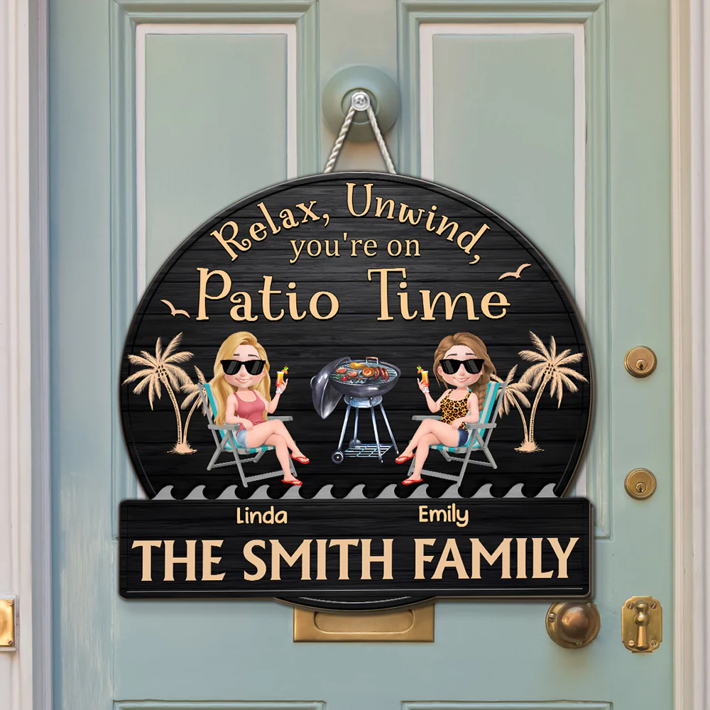 Let the Patio Time Begin - Personalized Custom Wood Sign - Image 5