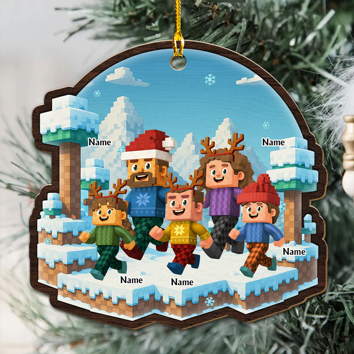 Let Us Go - Personalized Custom Wood Ornament - Image 2