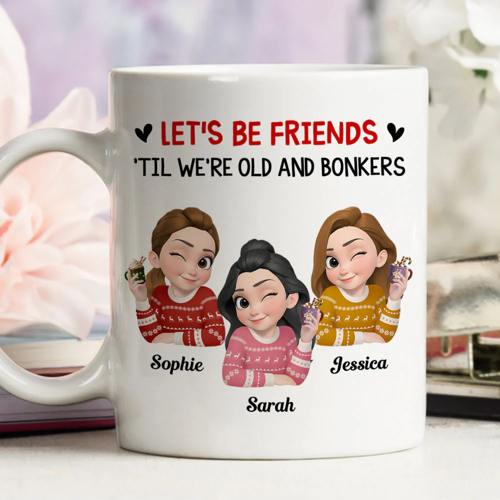 Lets Be Friend - Personalized Custom Coffee Mug - Image 3