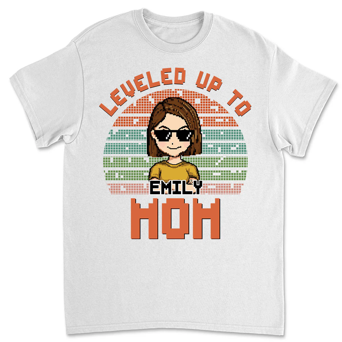 Leveled Up - Personalized Custom T-shirt And Onesie - Image 2
