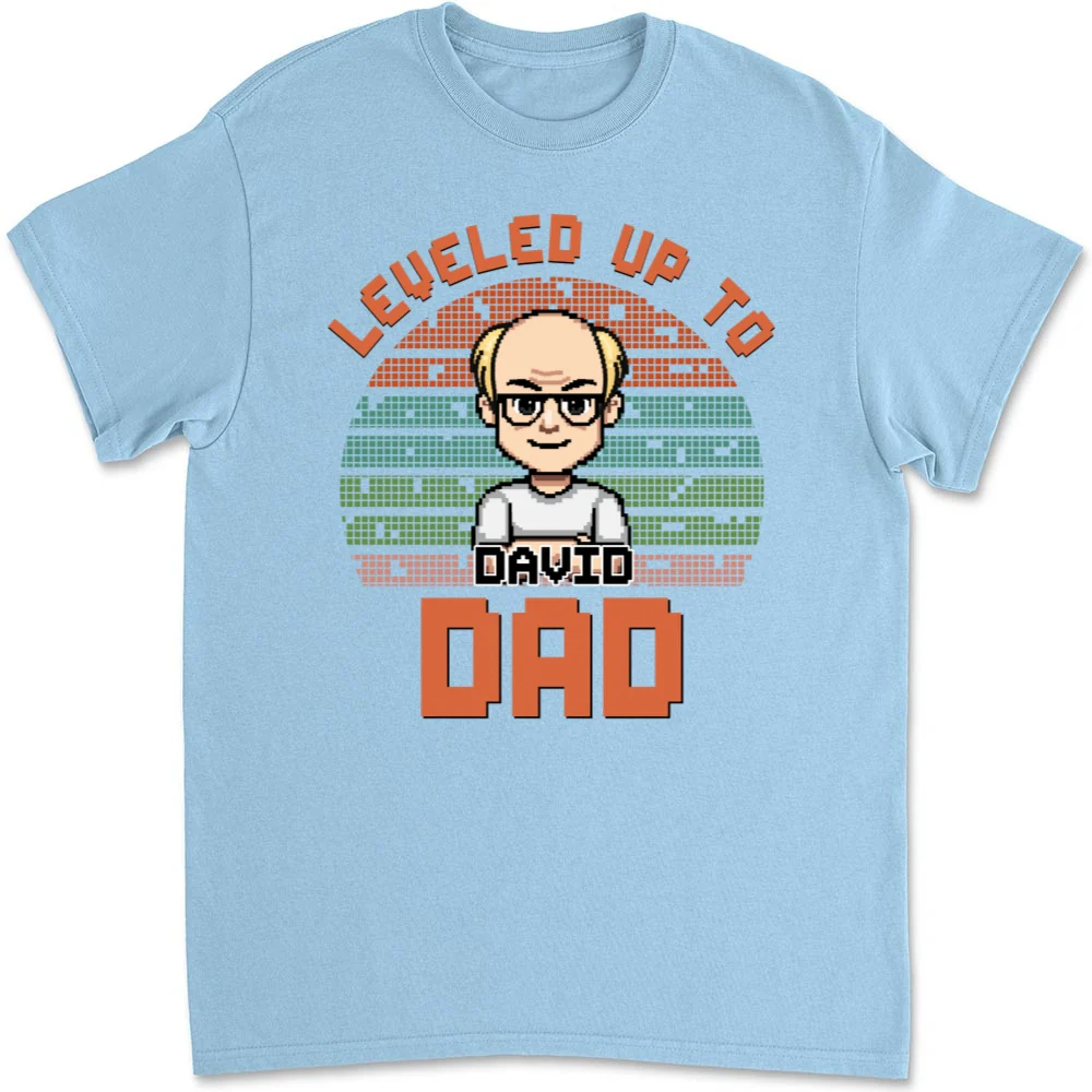 Leveled Up - Personalized Custom T-shirt And Onesie - Image 6