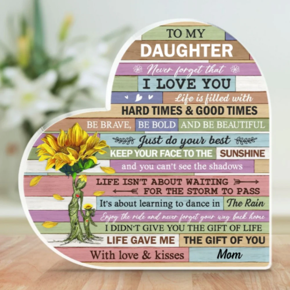 Life Gave Me The Gift Of You - Personalized Custom Acrylic Plaque - Image 6