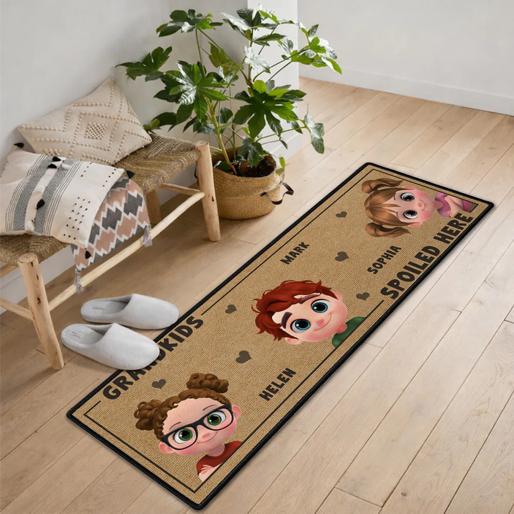 Life Is Better With Grandkids - Personalized Custom Runner Rug - Image 7