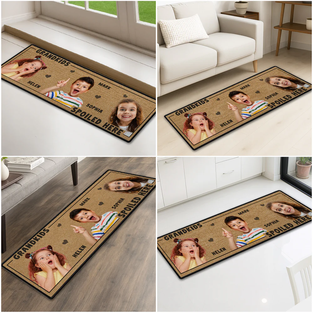 Life Is Better With Grandkids With Photo - Personalized Custom Runner Rug - Image 6