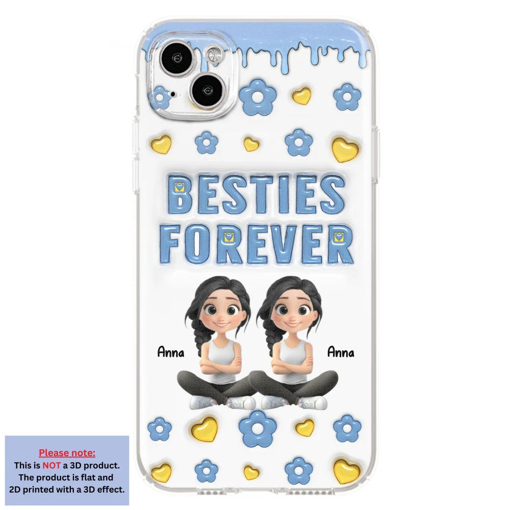 Life Is Better With True Friend Cartoonize - Personalized Custom 3D Inflated Effect Phone Case - Image 13
