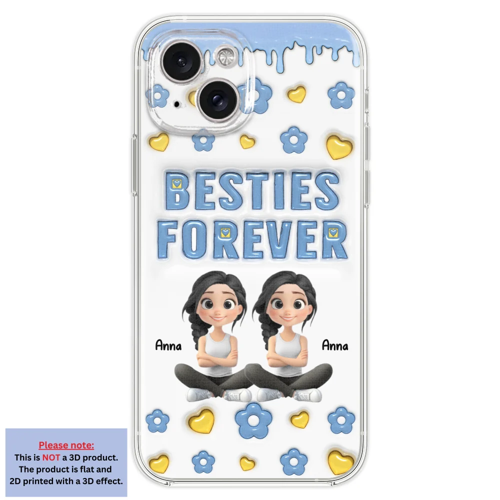 Life Is Better With True Friend Cartoonize - Personalized Custom 3D Inflated Effect Phone Case - Image 20