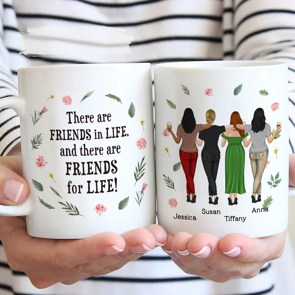 Life Long Friendship - Personalized Custom Coffee Mug - Image 3