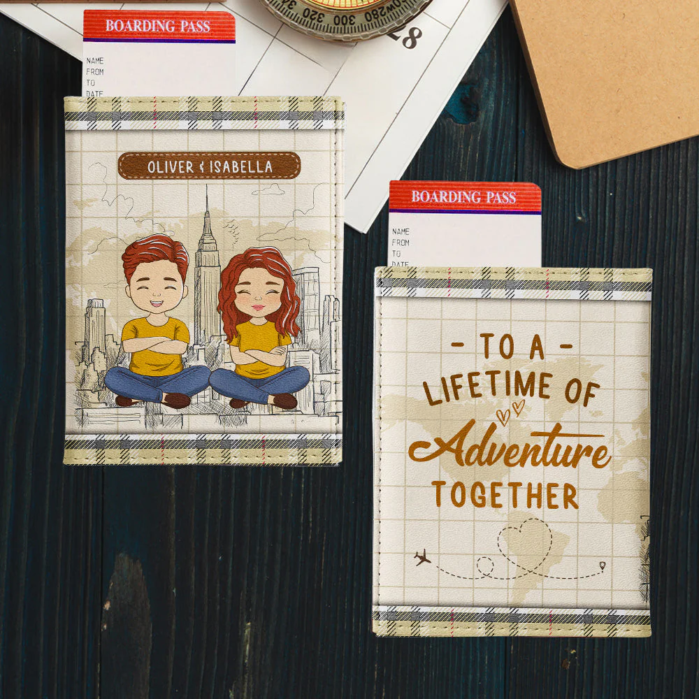 Lifetime Of Adventure - Personalized Custom Passport Cover - Image 3