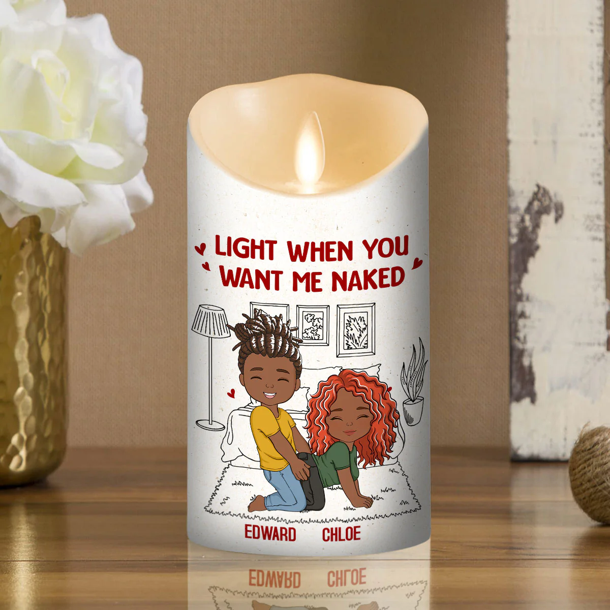 Light It Up - Personalized Custom LED Candle - Image 2