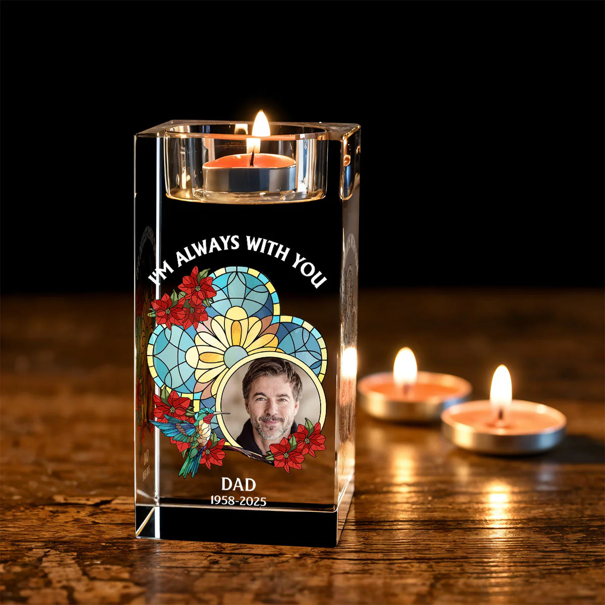 Light This Up - Personalized Custom Crystal Candle Holder - Image 4