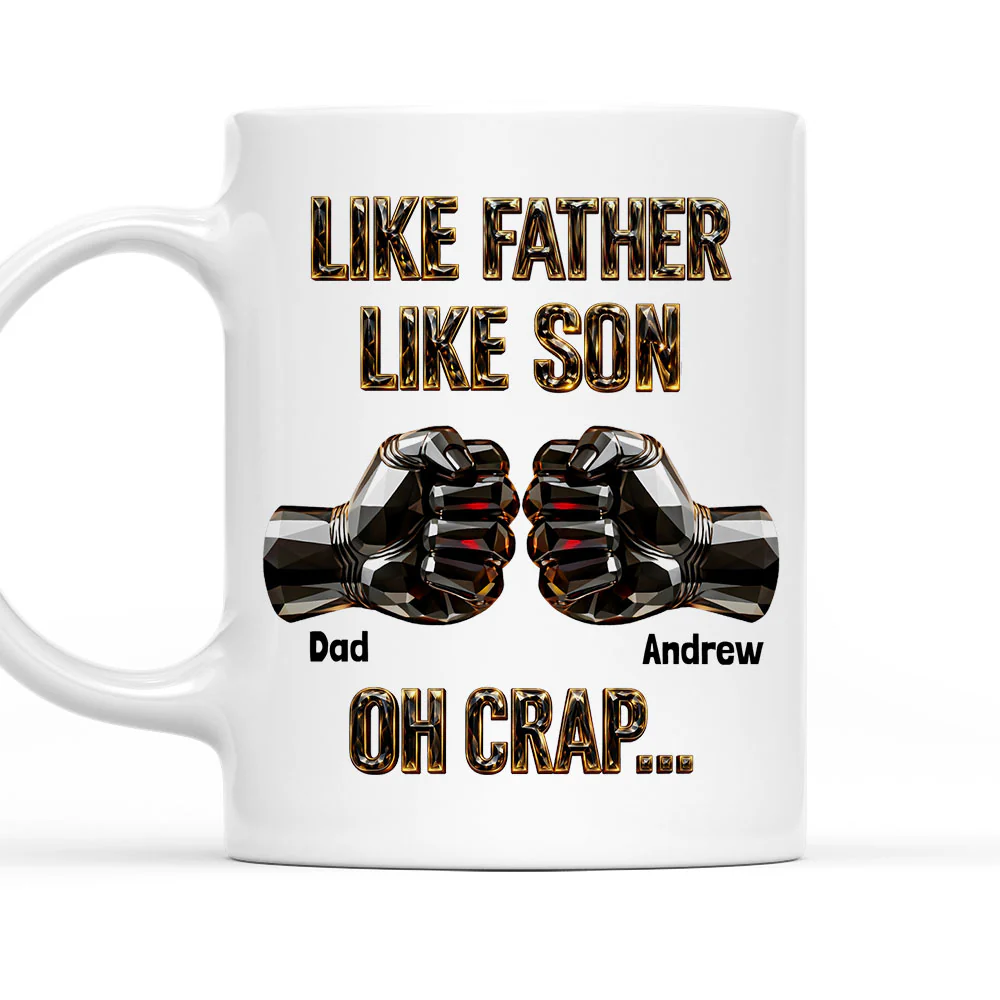 Like Dad Like Son - Personalized Custom 3D Effect Mug