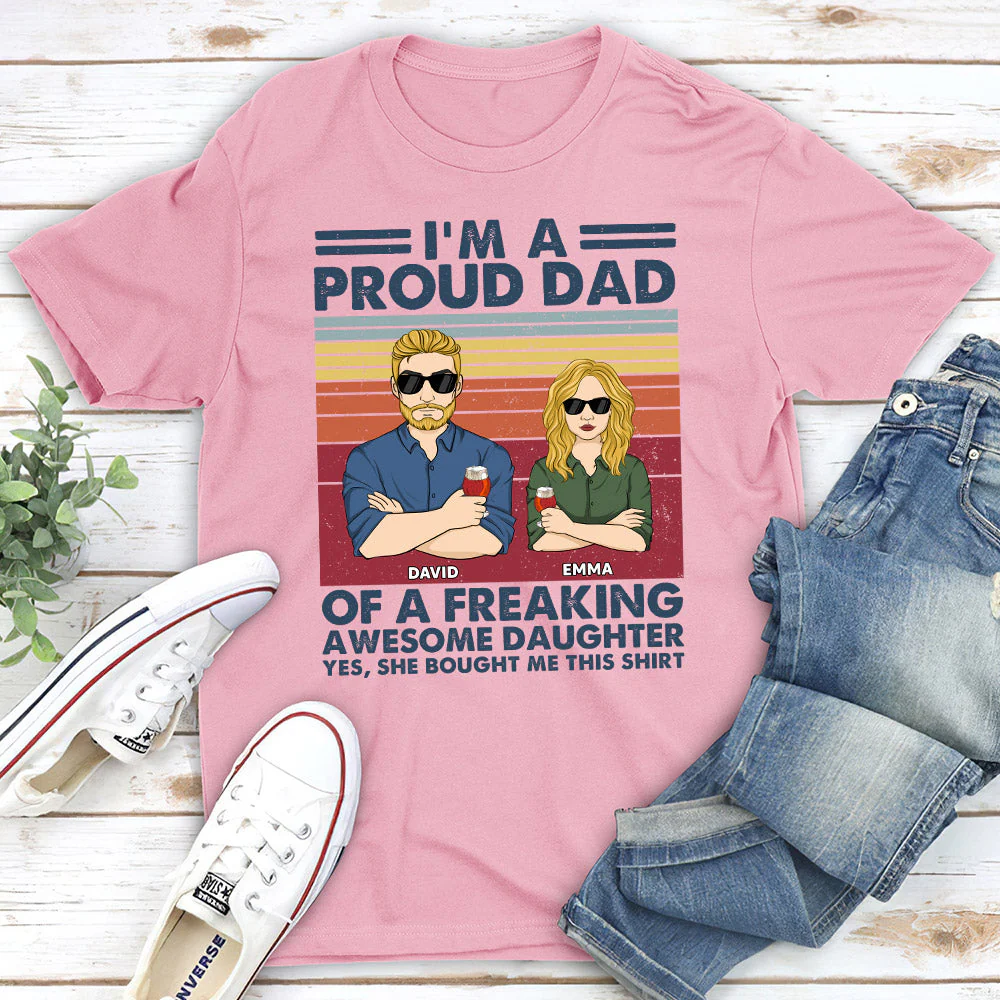 Like Father Like Daughter Oh Crap - Personalized Custom Shirt - Image 2