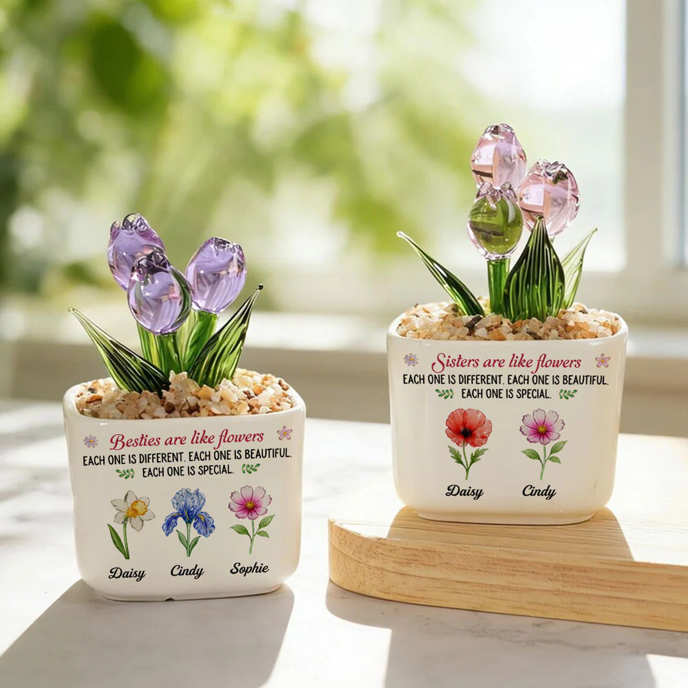Like Flowers - Personalized Custom Glass Everlasting Tulips - Image 4