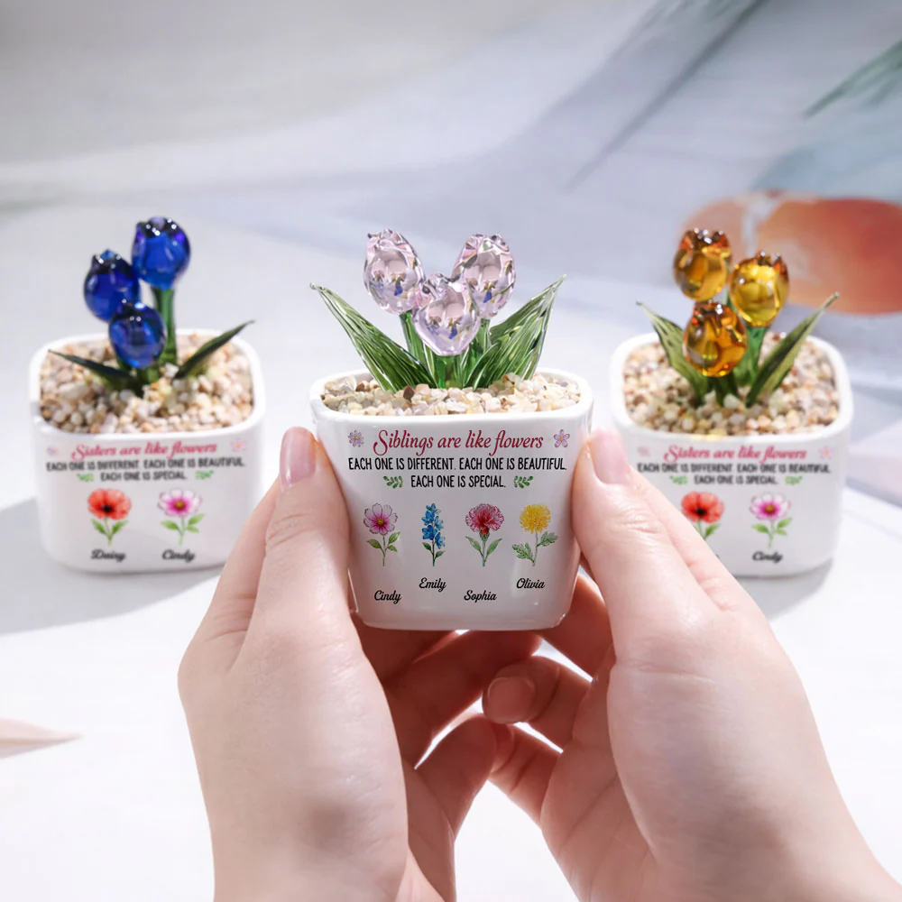 Like Flowers - Personalized Custom Glass Everlasting Tulips - Image 6