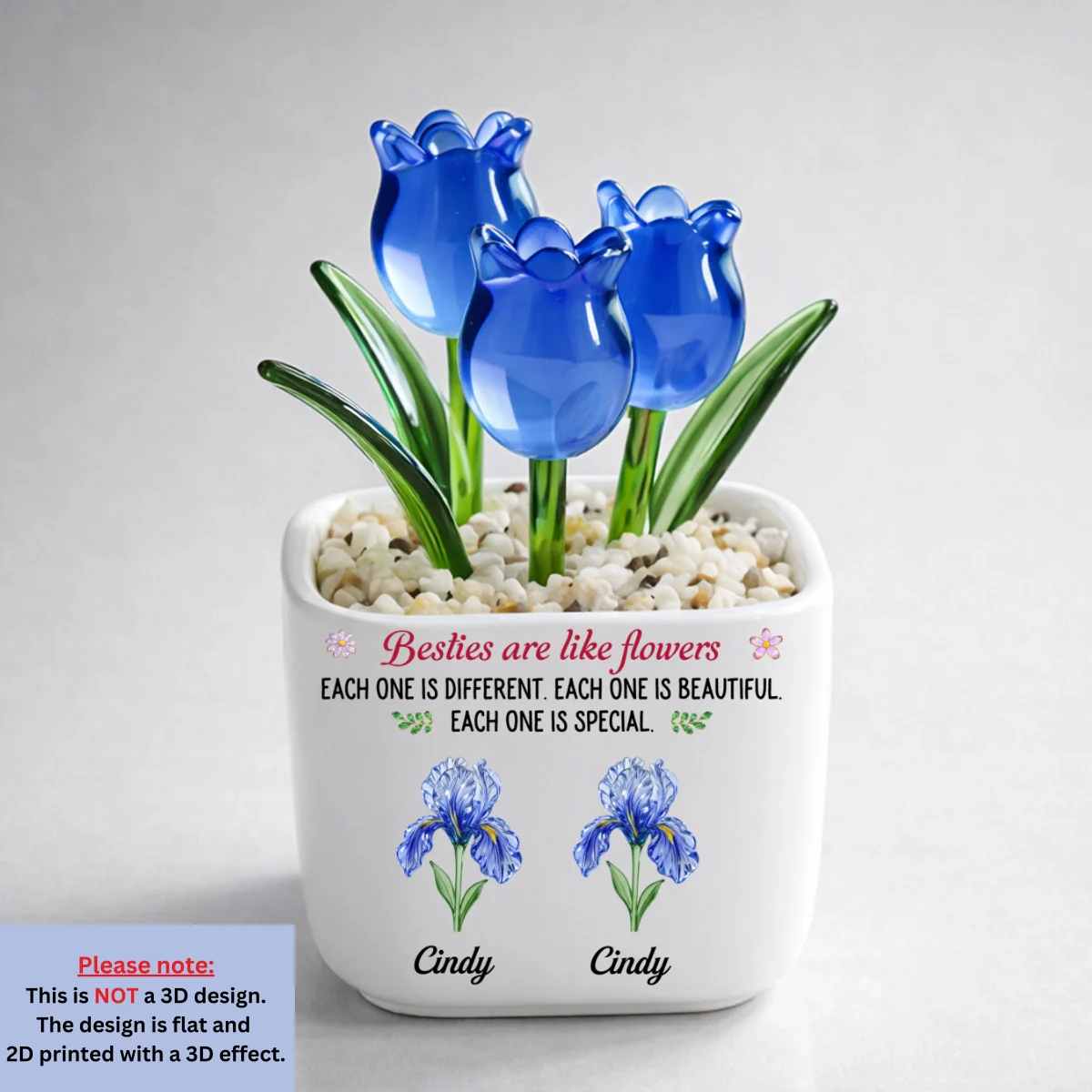 Like Flowers - Personalized Custom Glass Everlasting Tulips - Image 8