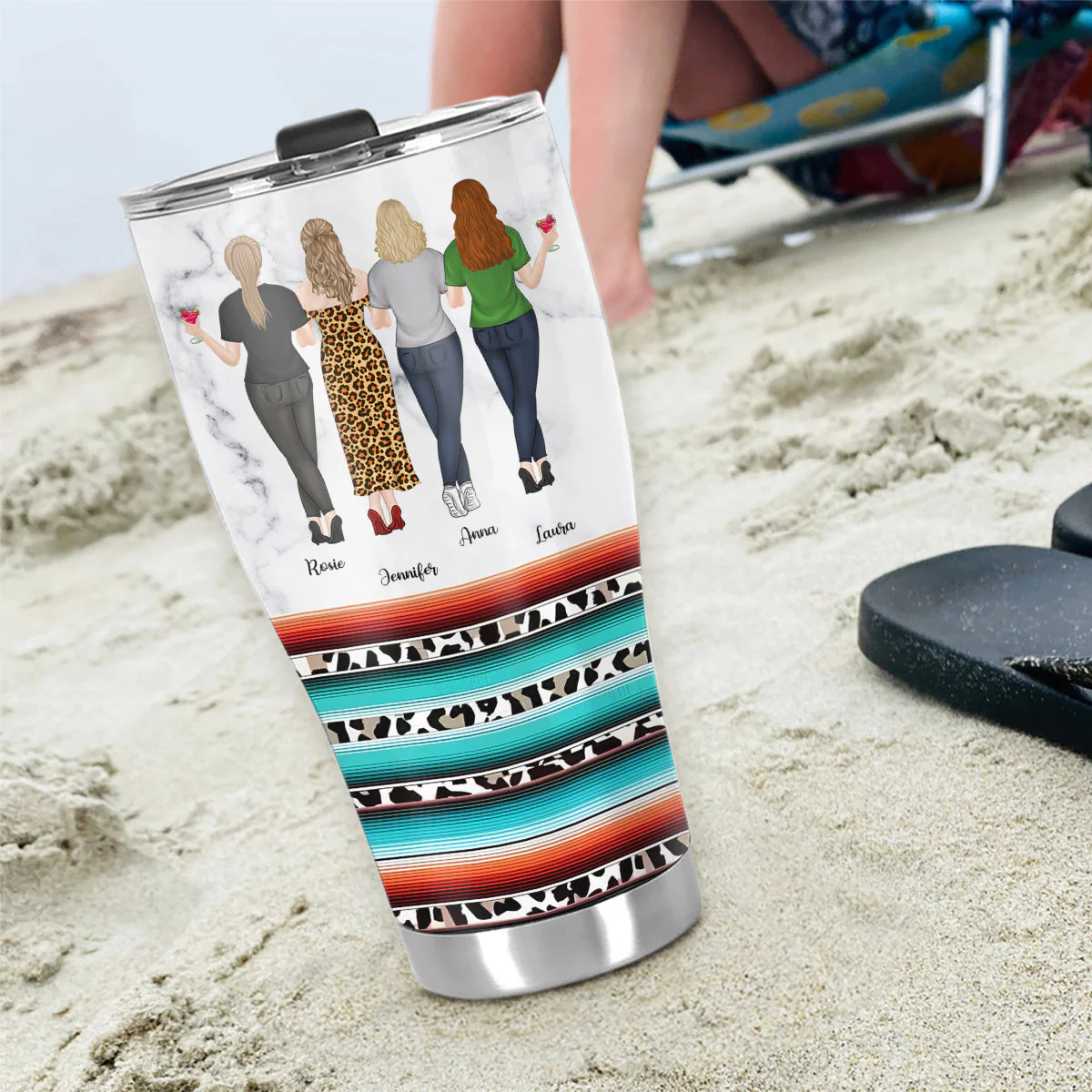 Like Mother Like Daughter Leopard - Personalized Custom Tumbler - Image 4
