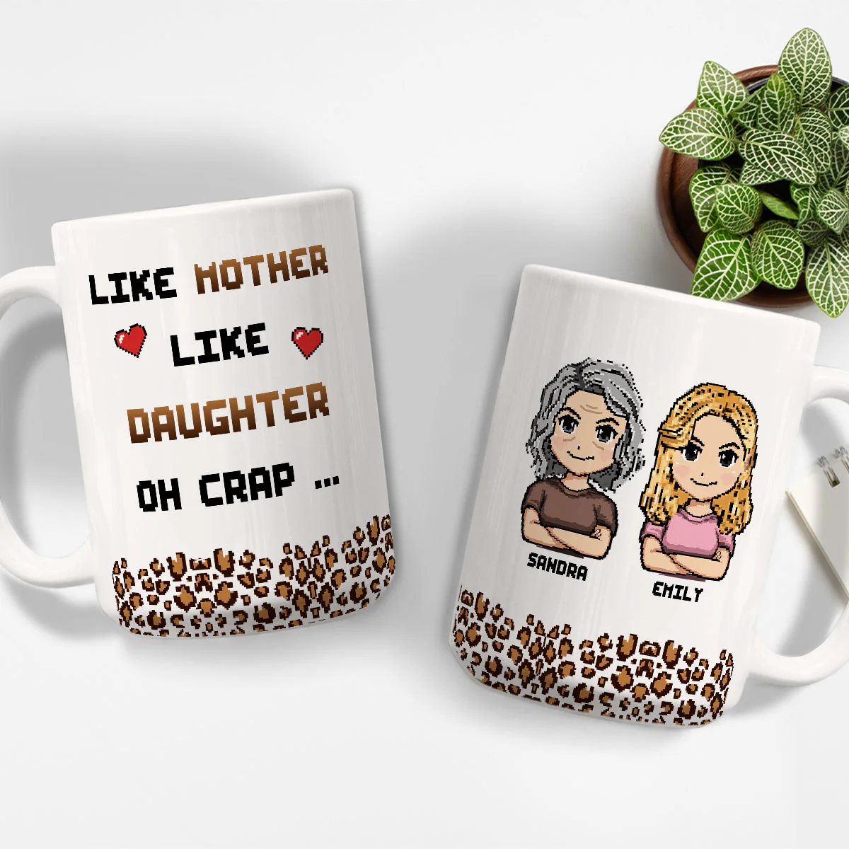 Like Mother Like Daughter - Personalized Custom Coffee Mug - Image 5
