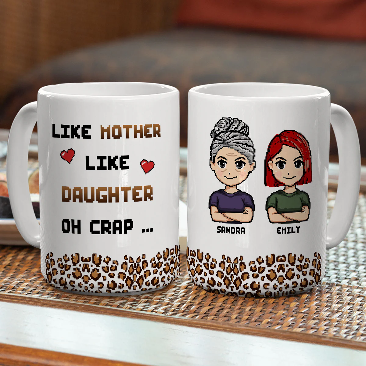 Like Mother Like Daughter - Personalized Custom Coffee Mug - Image 6