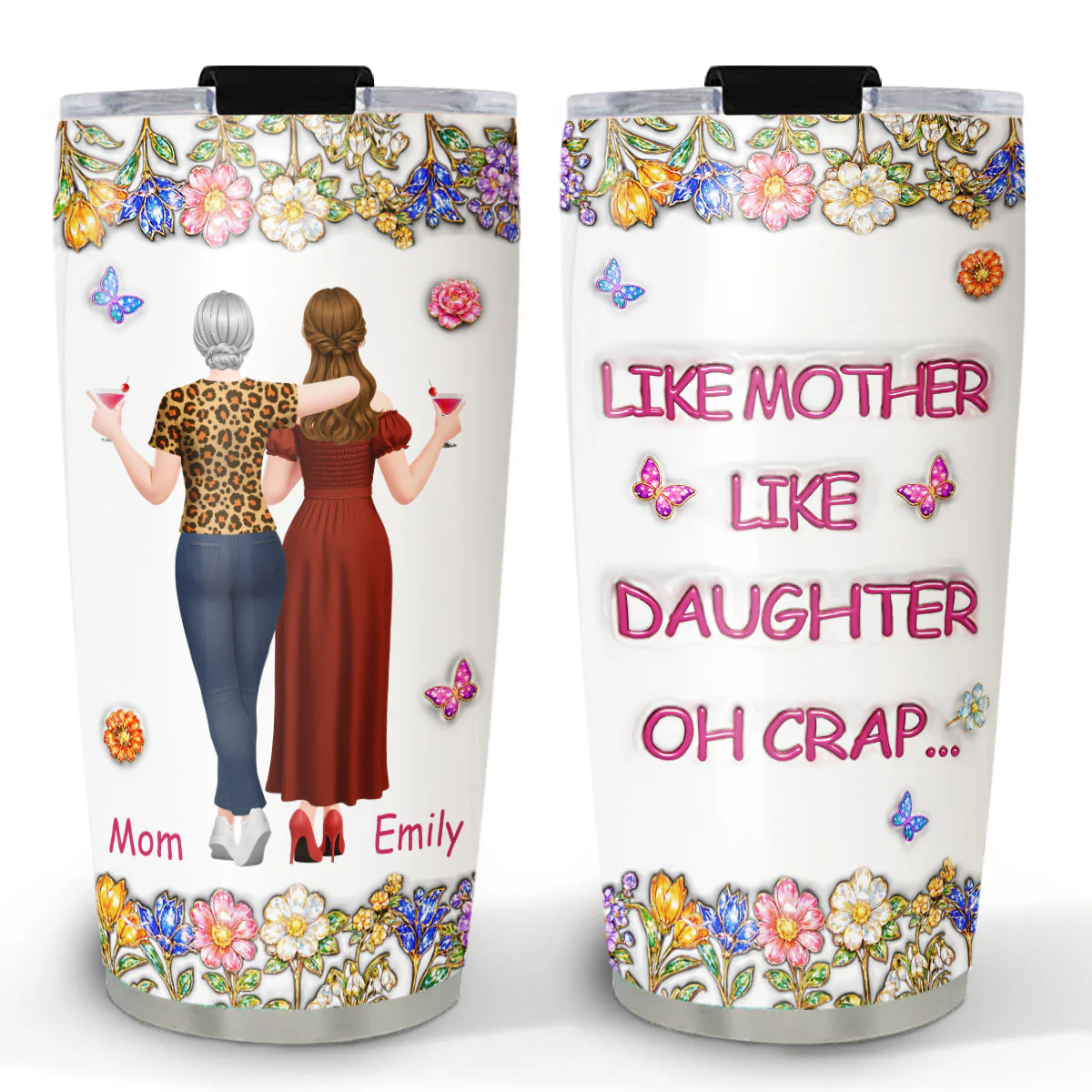 Like You Like Me - Personalized Custom 3D Effect Tumbler