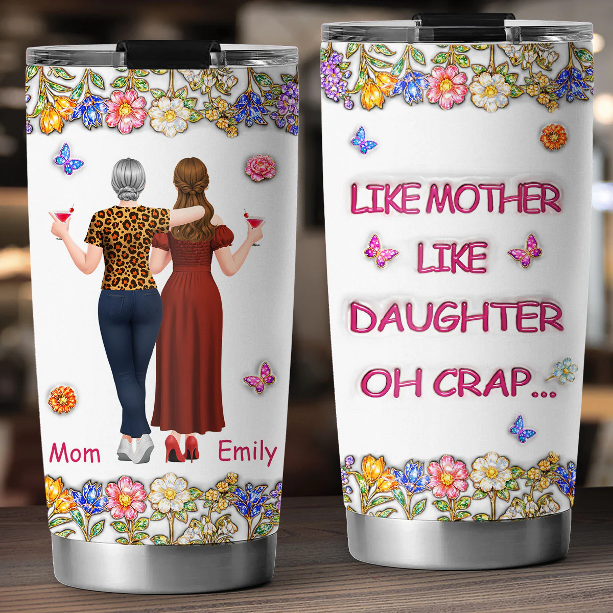 Like You Like Me - Personalized Custom 3D Effect Tumbler - Image 2