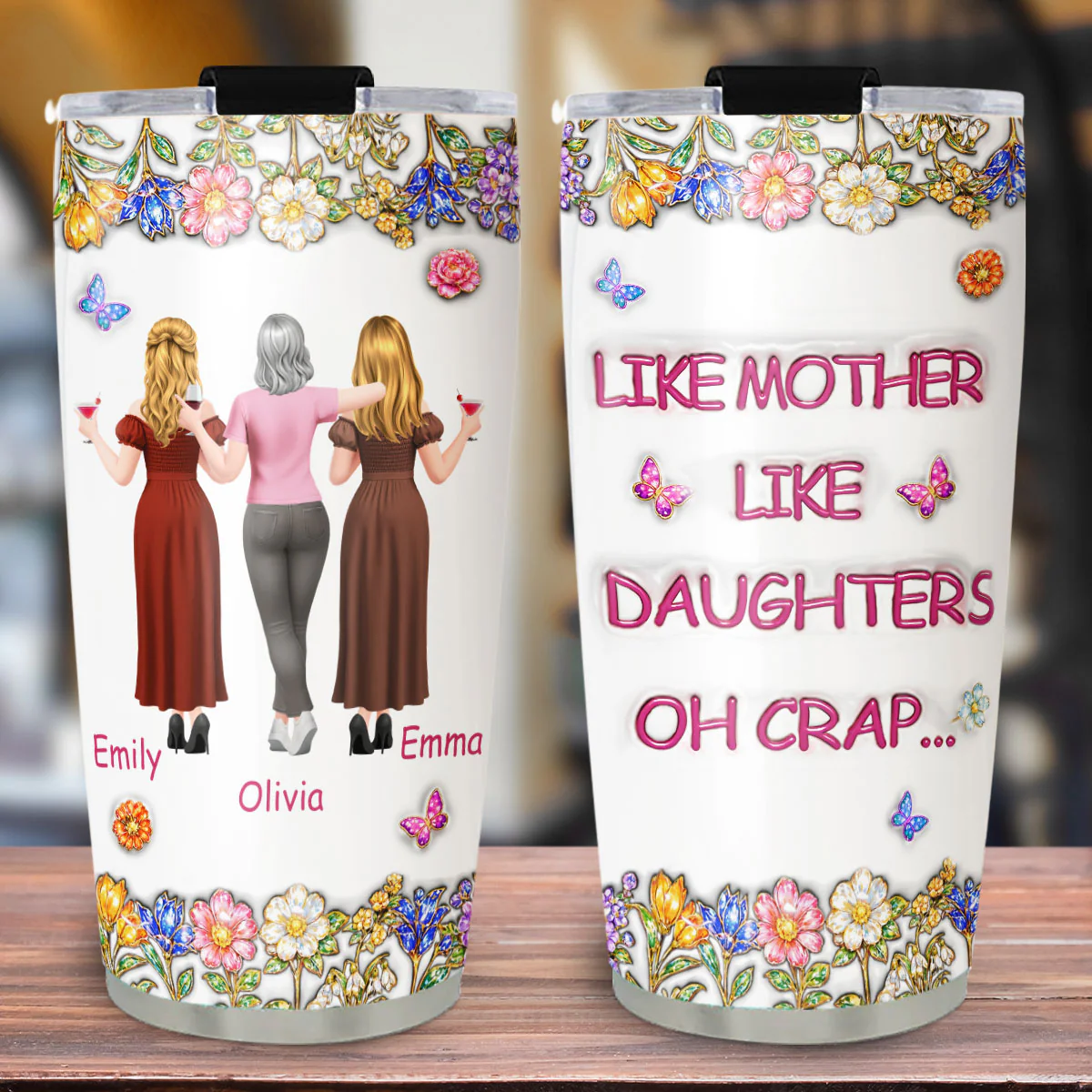 Like You Like Me - Personalized Custom 3D Effect Tumbler - Image 5