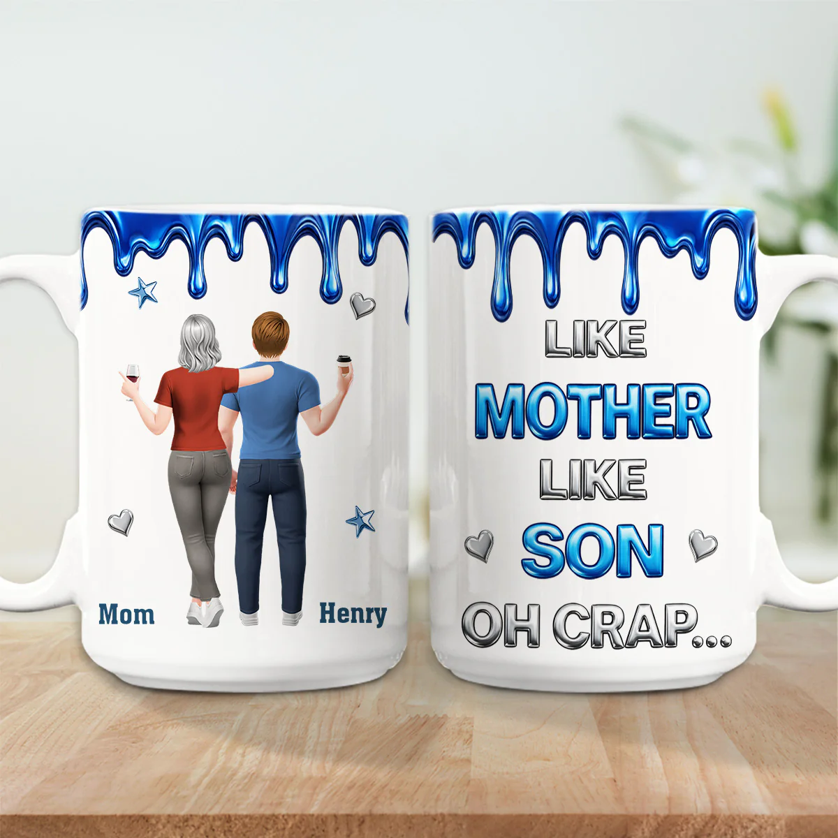 Like You Like Me Son - Personalized Custom 3D Effect Mug - Image 4