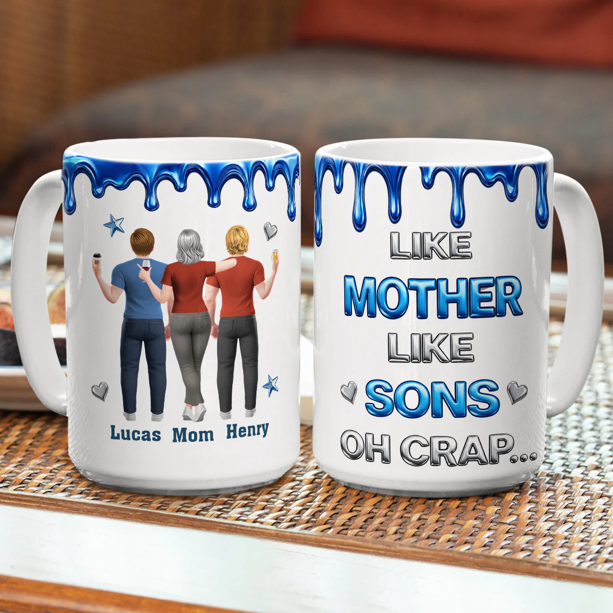 Like You Like Me Son - Personalized Custom 3D Effect Mug - Image 5